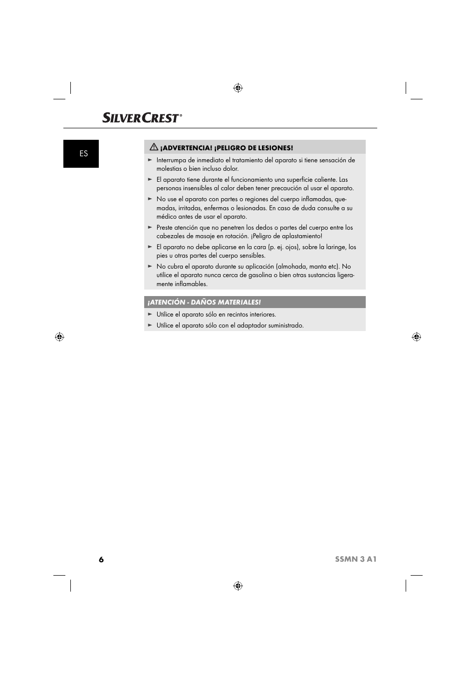 Silvercrest SSMN 3 A1 User Manual | Page 8 / 57