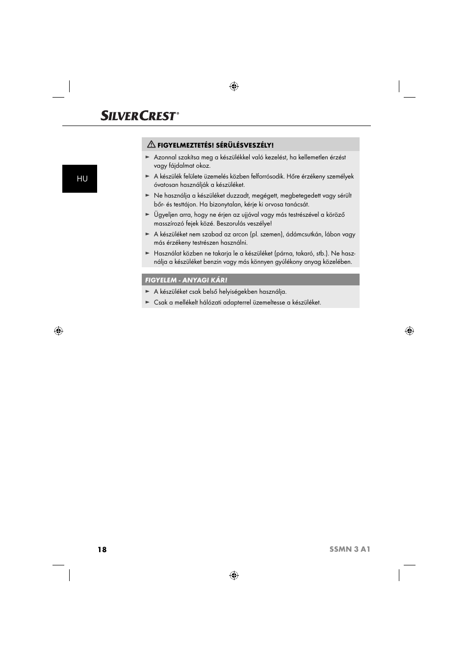 Silvercrest SSMN 3 A1 User Manual | Page 20 / 67