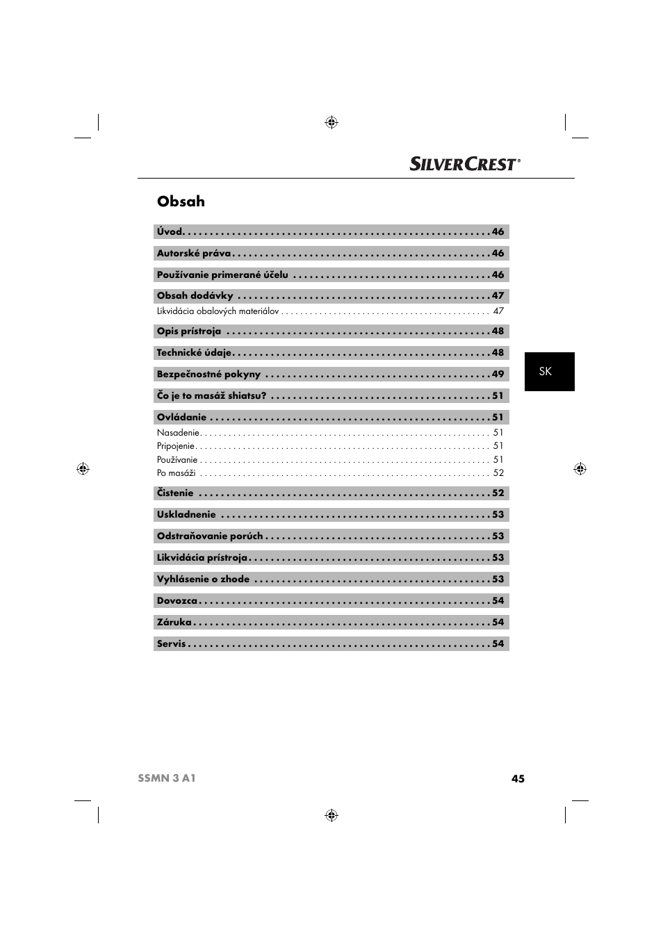 Silvercrest SSMN 3 A1 User Manual | Page 47 / 67