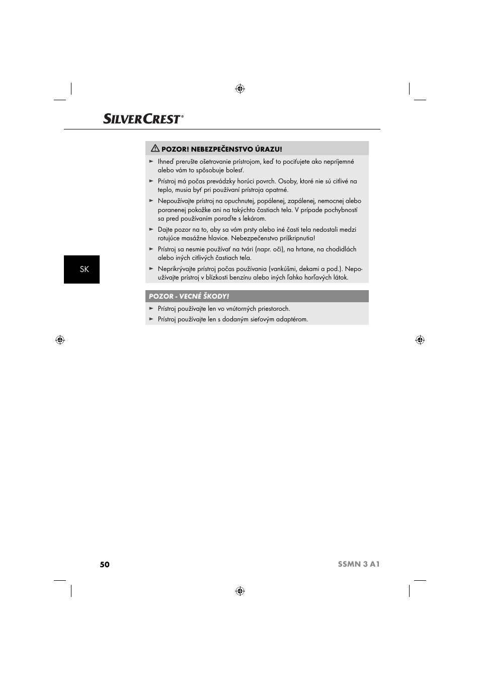 Silvercrest SSMN 3 A1 User Manual | Page 52 / 67