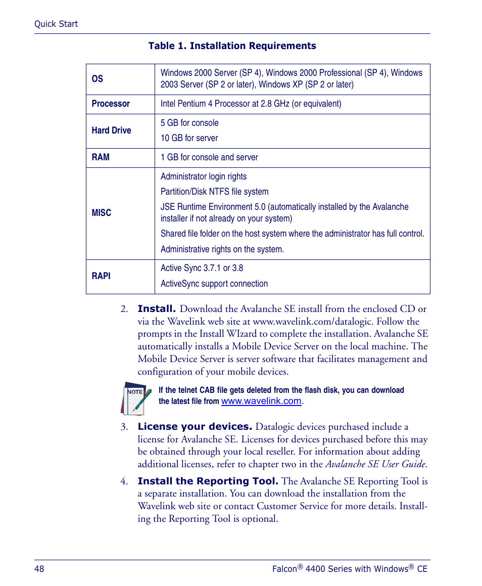Datalogic Scanning 4410 User Manual | Page 50 / 76