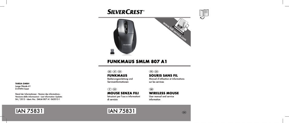 Silvercrest SMLM 807 A1 User Manual | 92 pages