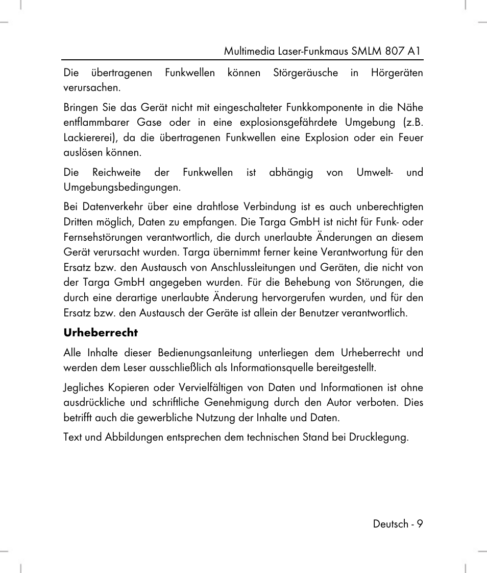 Silvercrest SMLM 807 A1 User Manual | Page 11 / 92