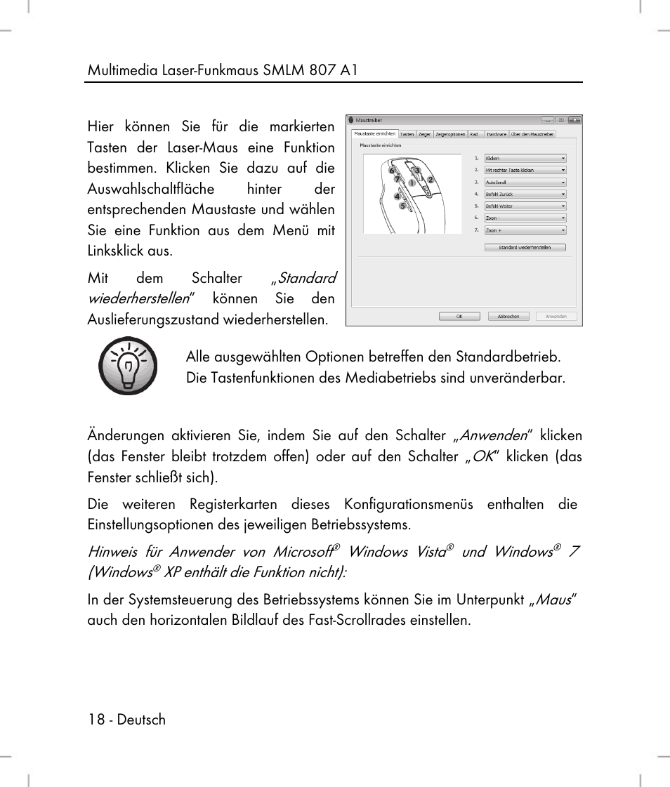 Silvercrest SMLM 807 A1 User Manual | Page 20 / 92