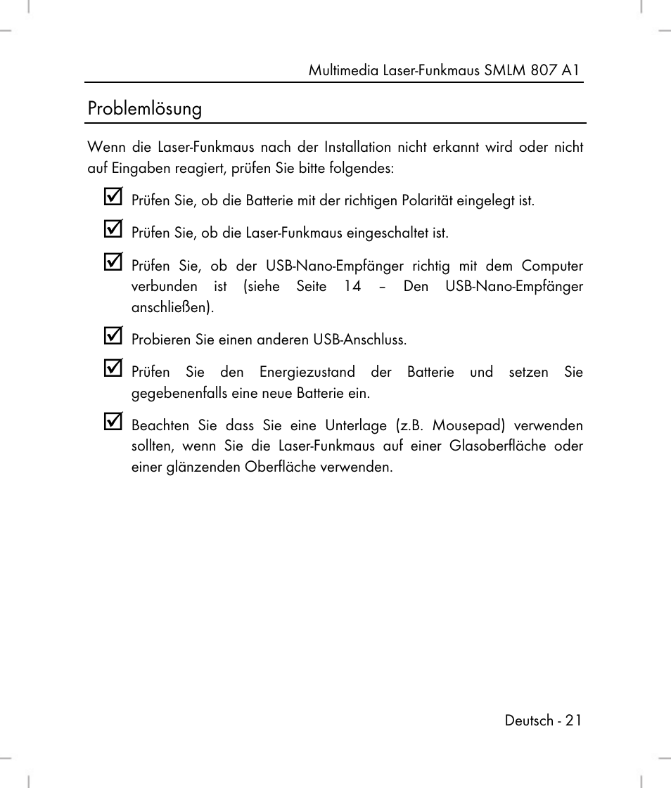 Silvercrest SMLM 807 A1 User Manual | Page 23 / 92