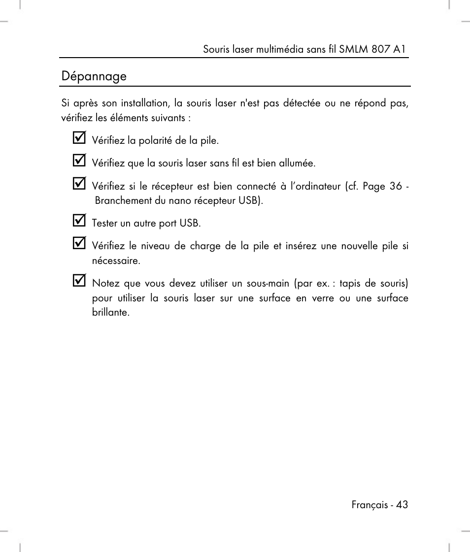 Silvercrest SMLM 807 A1 User Manual | Page 45 / 92