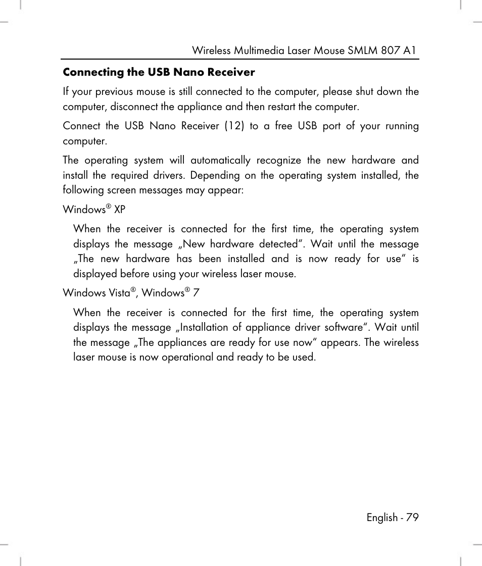 Silvercrest SMLM 807 A1 User Manual | Page 81 / 92