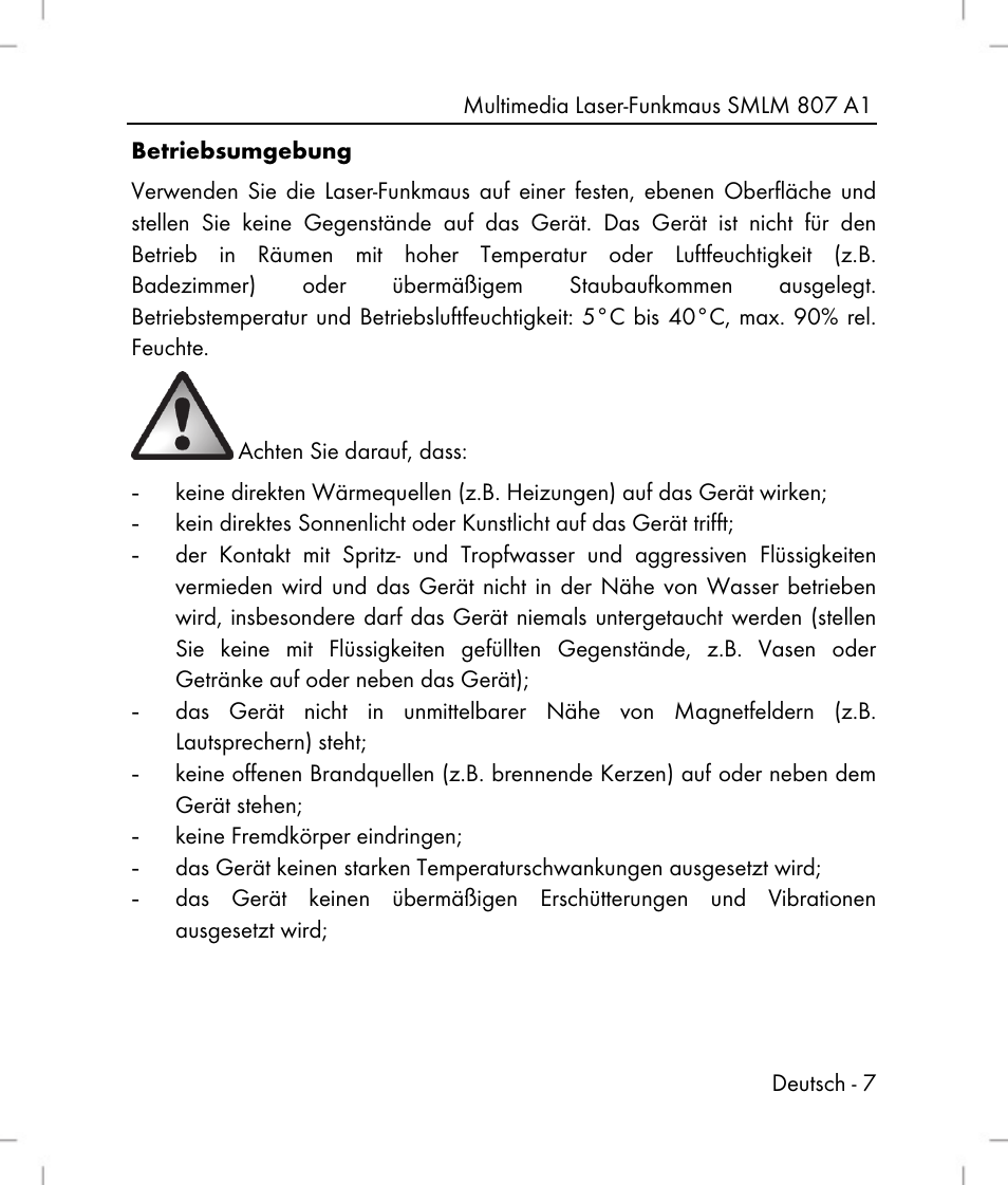 Silvercrest SMLM 807 A1 User Manual | Page 9 / 92