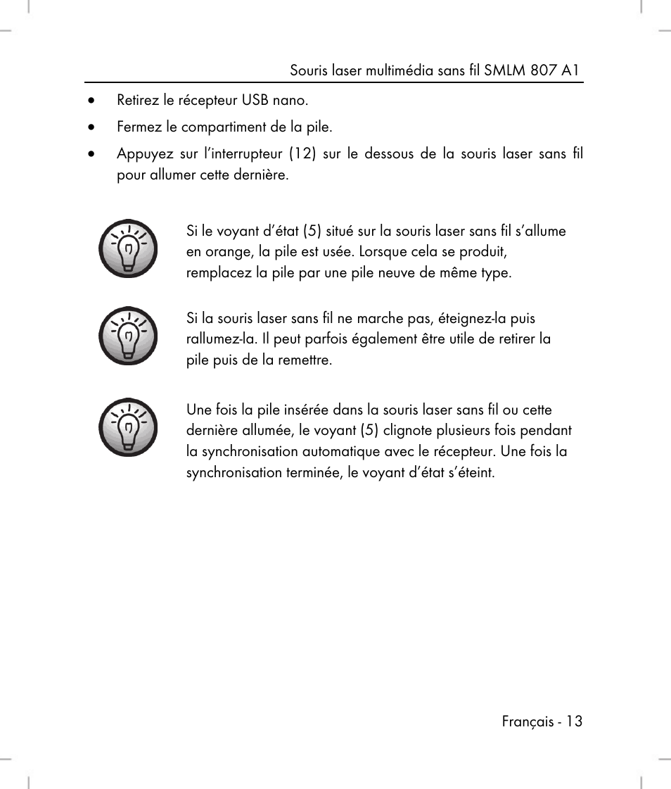 Silvercrest SMLM 807 A1 User Manual | Page 15 / 70