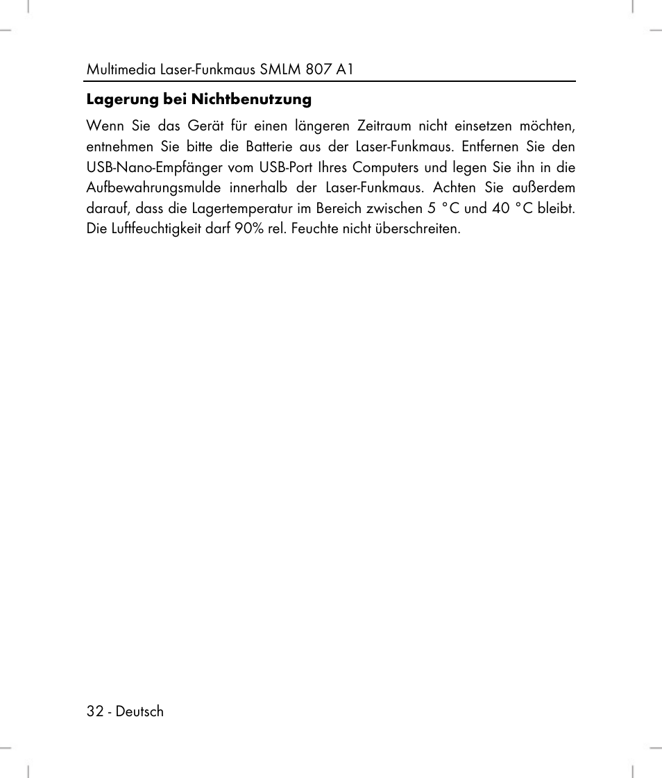 Silvercrest SMLM 807 A1 User Manual | Page 34 / 70