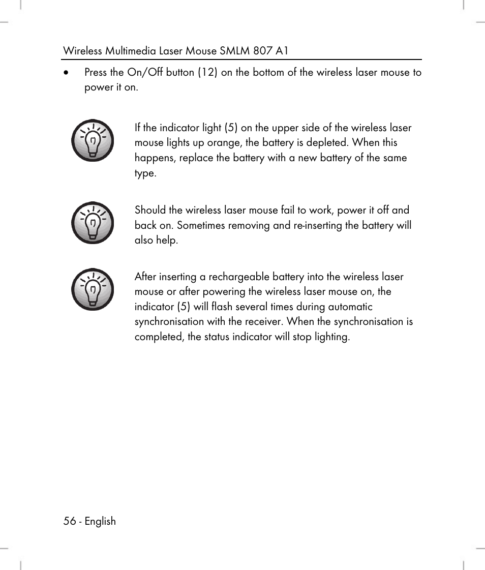 Silvercrest SMLM 807 A1 User Manual | Page 58 / 70