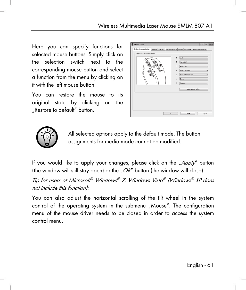 Silvercrest SMLM 807 A1 User Manual | Page 63 / 70