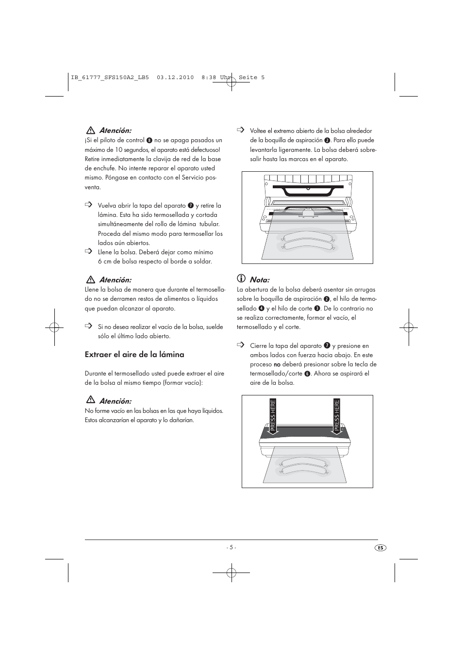 Silvercrest SFS 150 A2 User Manual | Page 7 / 58