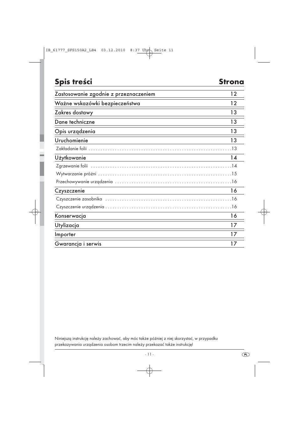 Silvercrest SFS 150 A2 User Manual | Page 13 / 76
