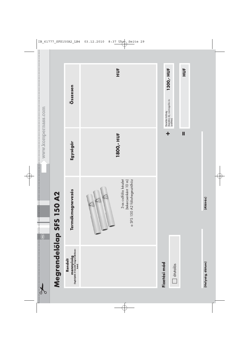 Megr endelőlap sfs 1 50 a2 | Silvercrest SFS 150 A2 User Manual | Page 31 / 76