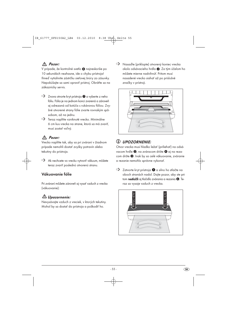 Silvercrest SFS 150 A2 User Manual | Page 57 / 76