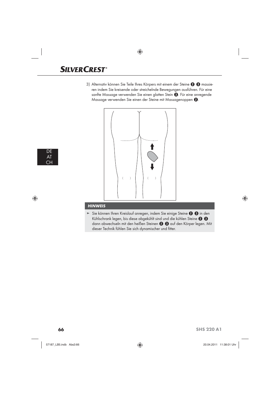 De at ch | Silvercrest SHS 220 A1 User Manual | Page 68 / 72