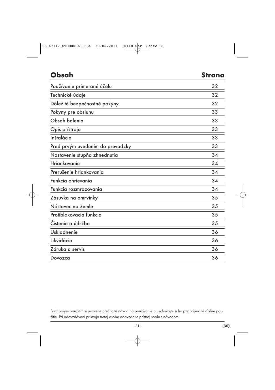 Silvercrest STOD 800 A1 User Manual | Page 33 / 45