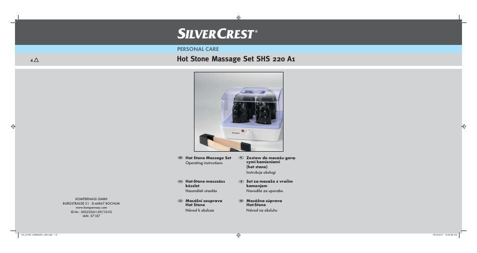 Silvercrest SHS 220 A1 User Manual | 86 pages