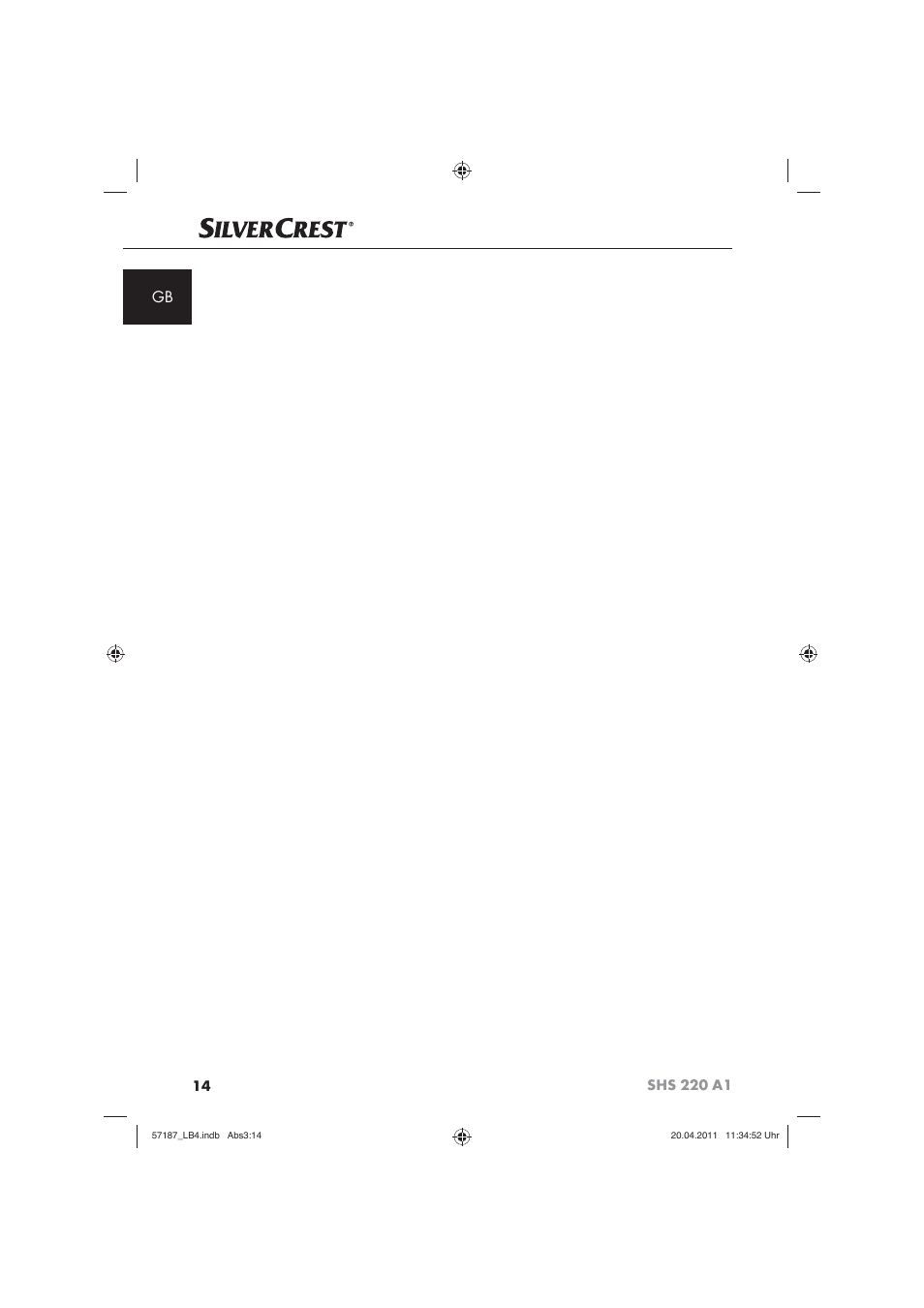 Silvercrest SHS 220 A1 User Manual | Page 16 / 86