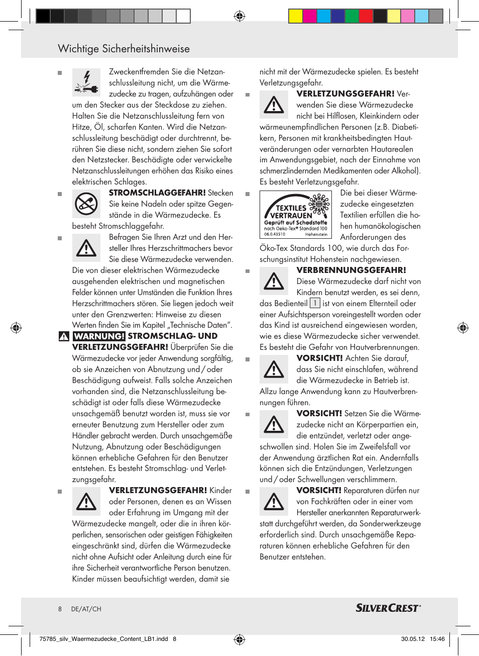 Silvercrest SWD 100 A2 User Manual | Page 8 / 44
