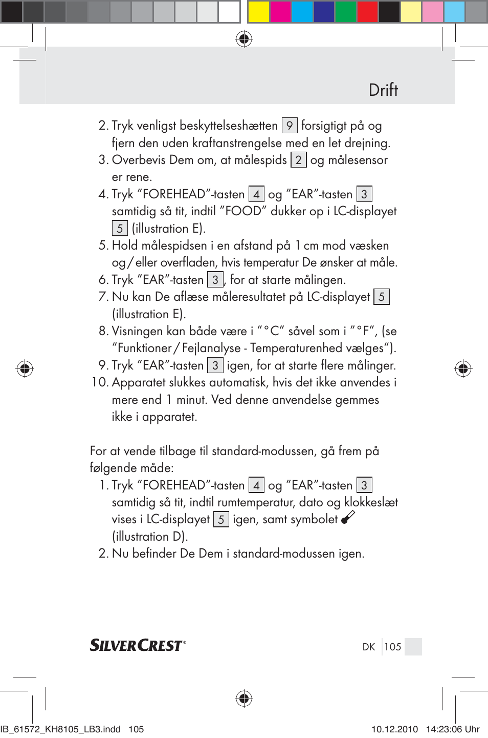 Drift | Silvercrest KH 8105 User Manual | Page 103 / 114