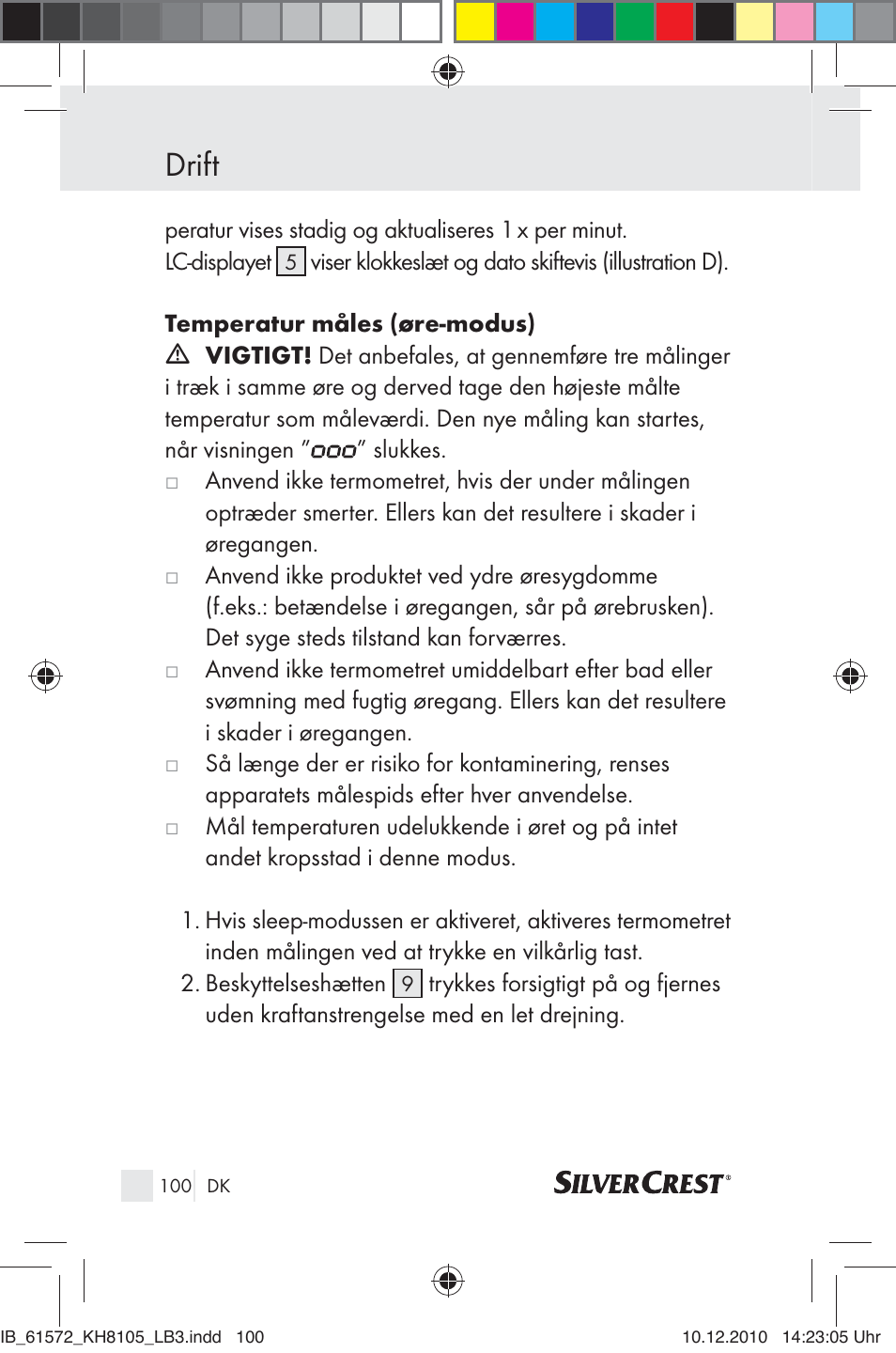 Drift | Silvercrest KH 8105 User Manual | Page 98 / 114