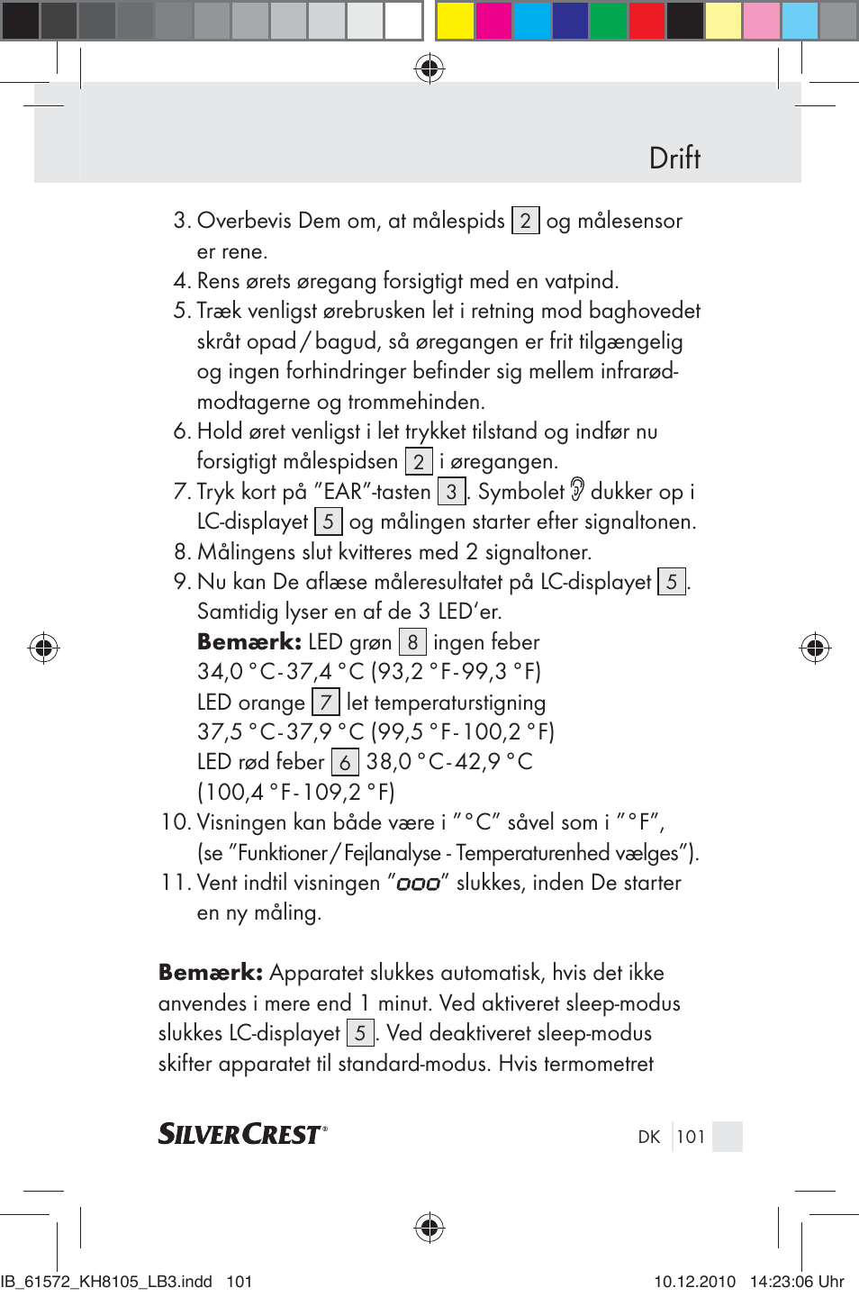 Drift | Silvercrest KH 8105 User Manual | Page 99 / 114