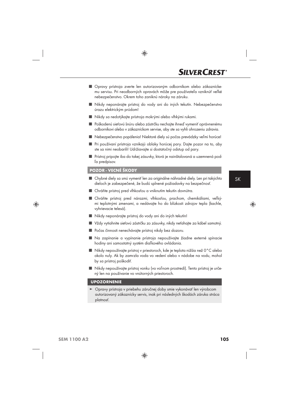 Silvercrest SEM 1100 A2 User Manual | Page 107 / 142