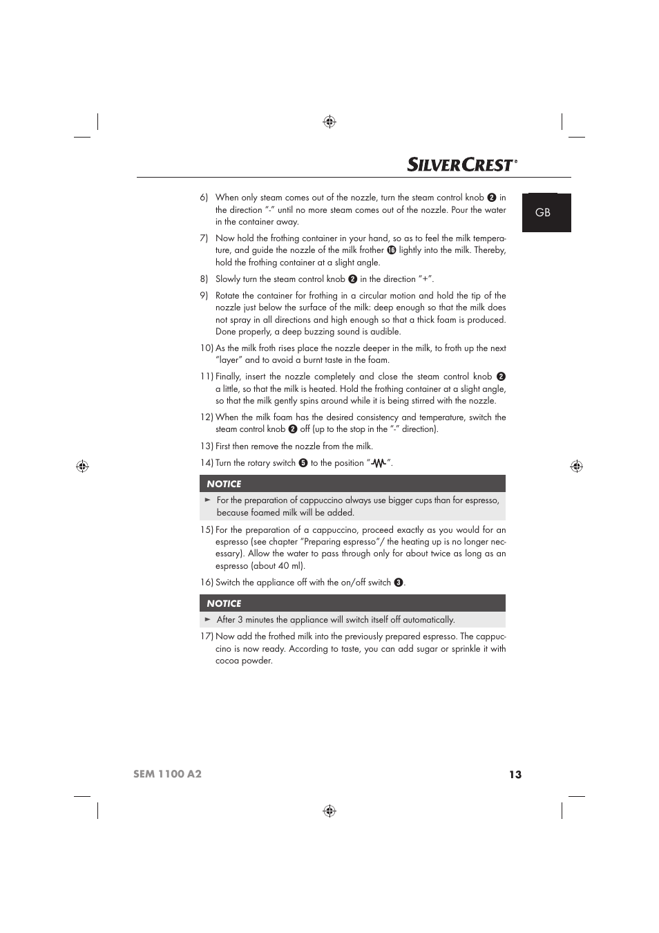 Silvercrest SEM 1100 A2 User Manual | Page 15 / 142