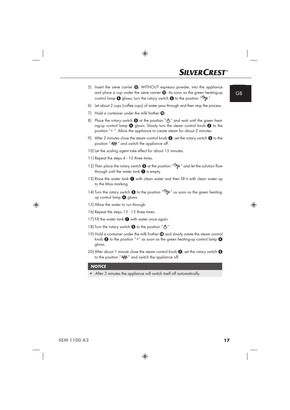 Silvercrest SEM 1100 A2 User Manual | Page 19 / 142