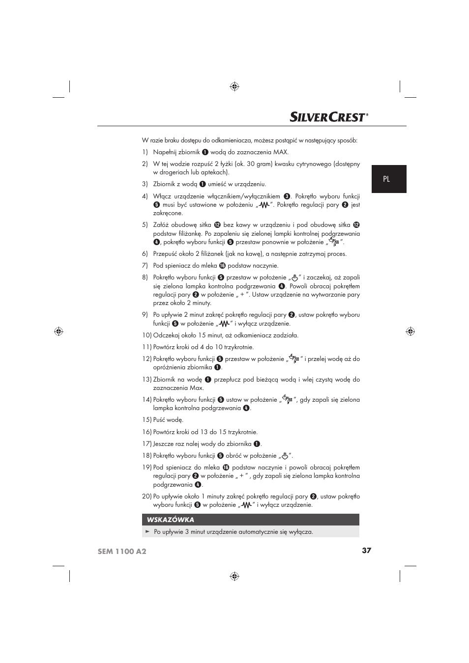 Silvercrest SEM 1100 A2 User Manual | Page 39 / 142