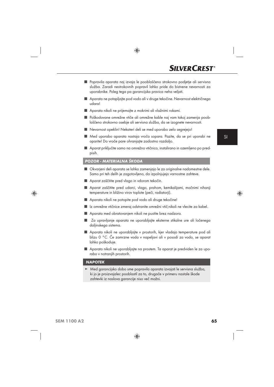 Silvercrest SEM 1100 A2 User Manual | Page 67 / 142