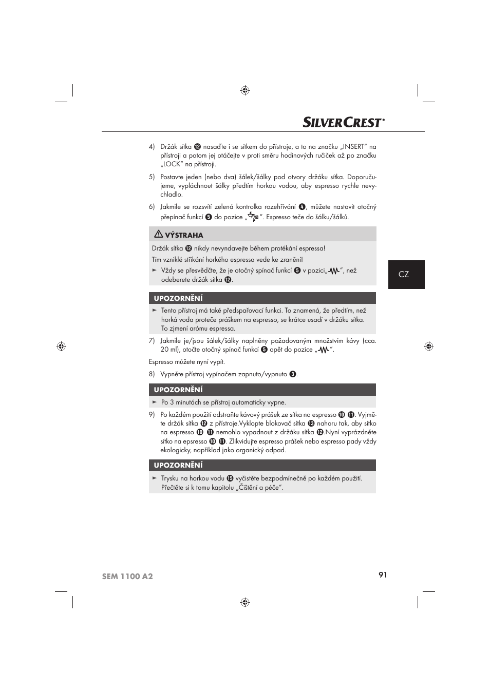Silvercrest SEM 1100 A2 User Manual | Page 93 / 142