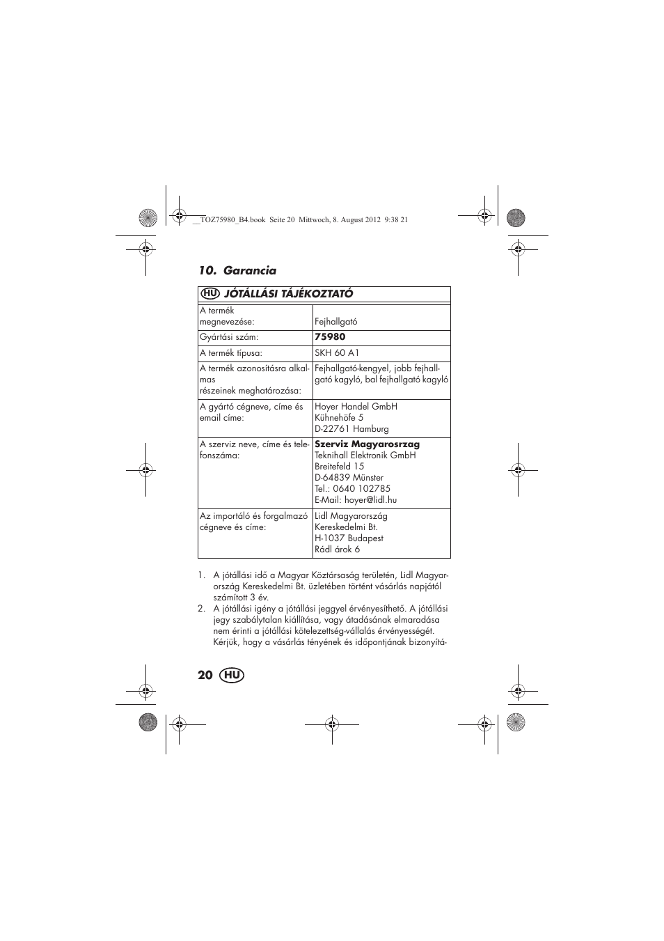 Silvercrest SKH 60 A1 User Manual | Page 22 / 70