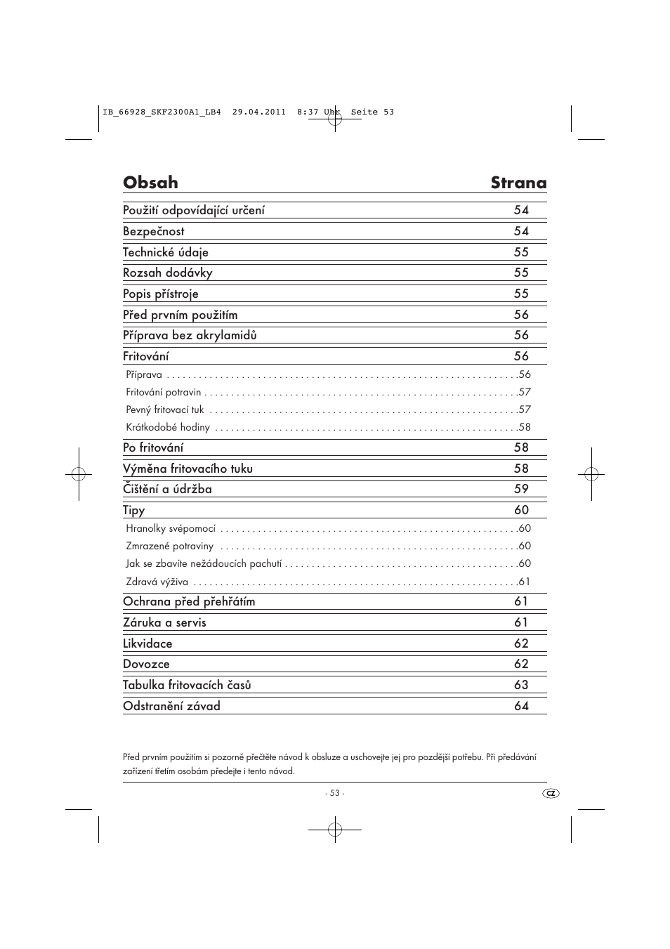 Silvercrest SKF 2300 A1 User Manual | Page 55 / 91