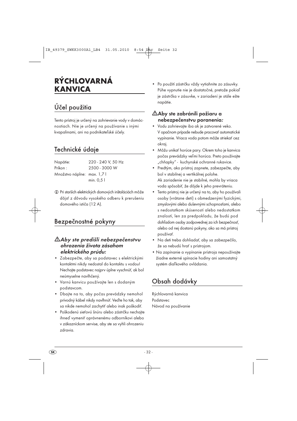 Silvercrest SWKK 3000 A1 User Manual | Page 34 / 49