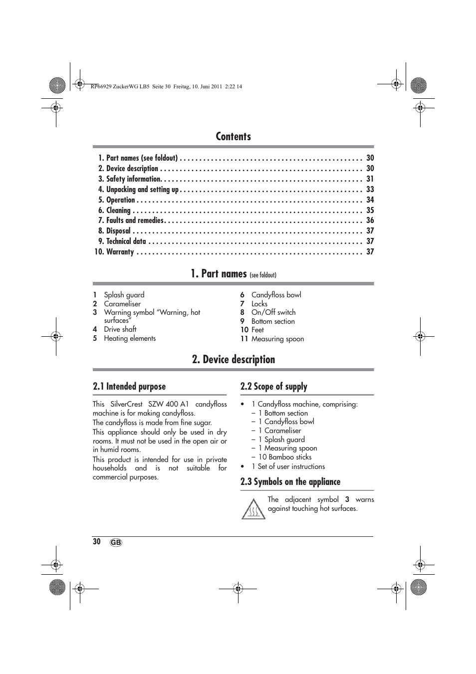 Silvercrest SZW 400 A1 User Manual | Page 32 / 50