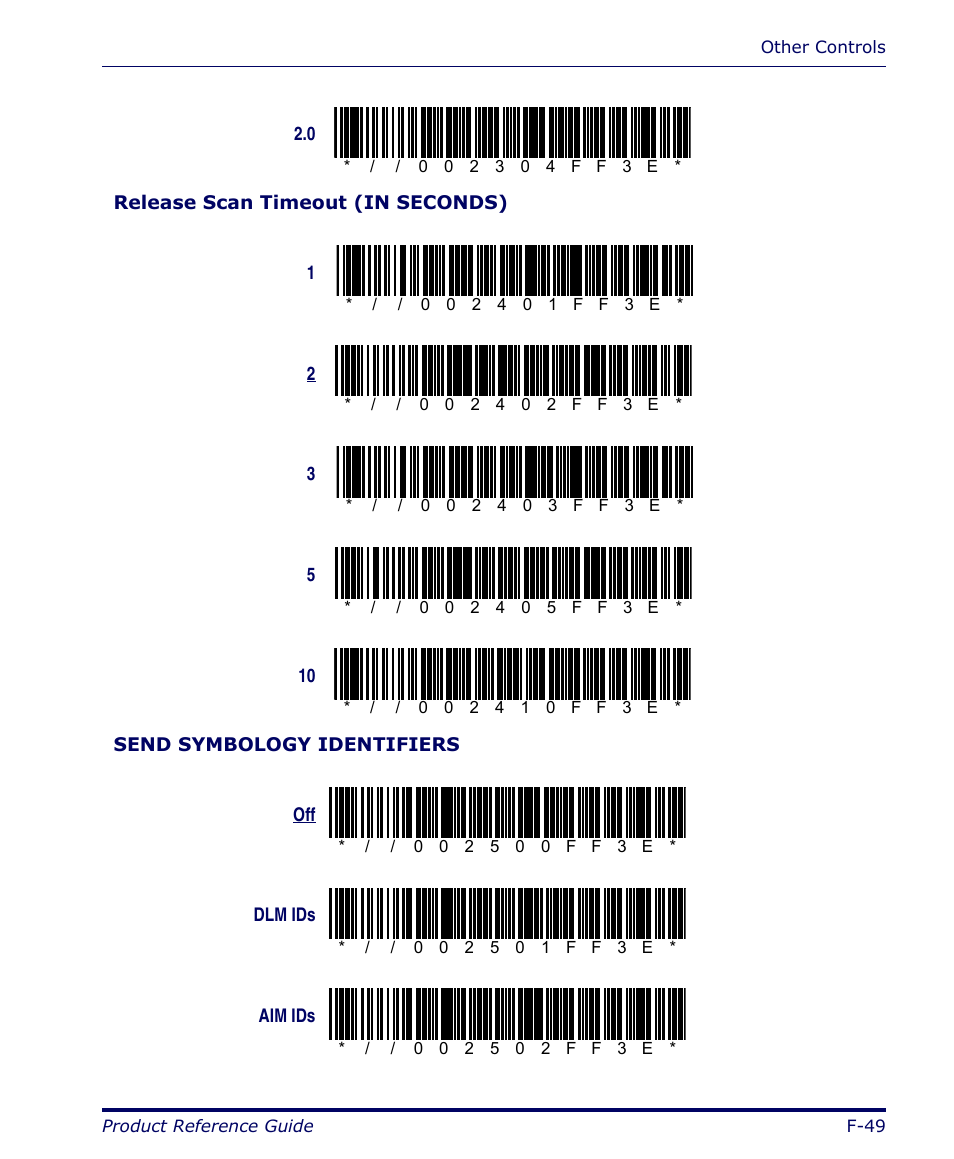 Datalogic Scanning FALCON 4400 SERIES User Manual | Page 191 / 212