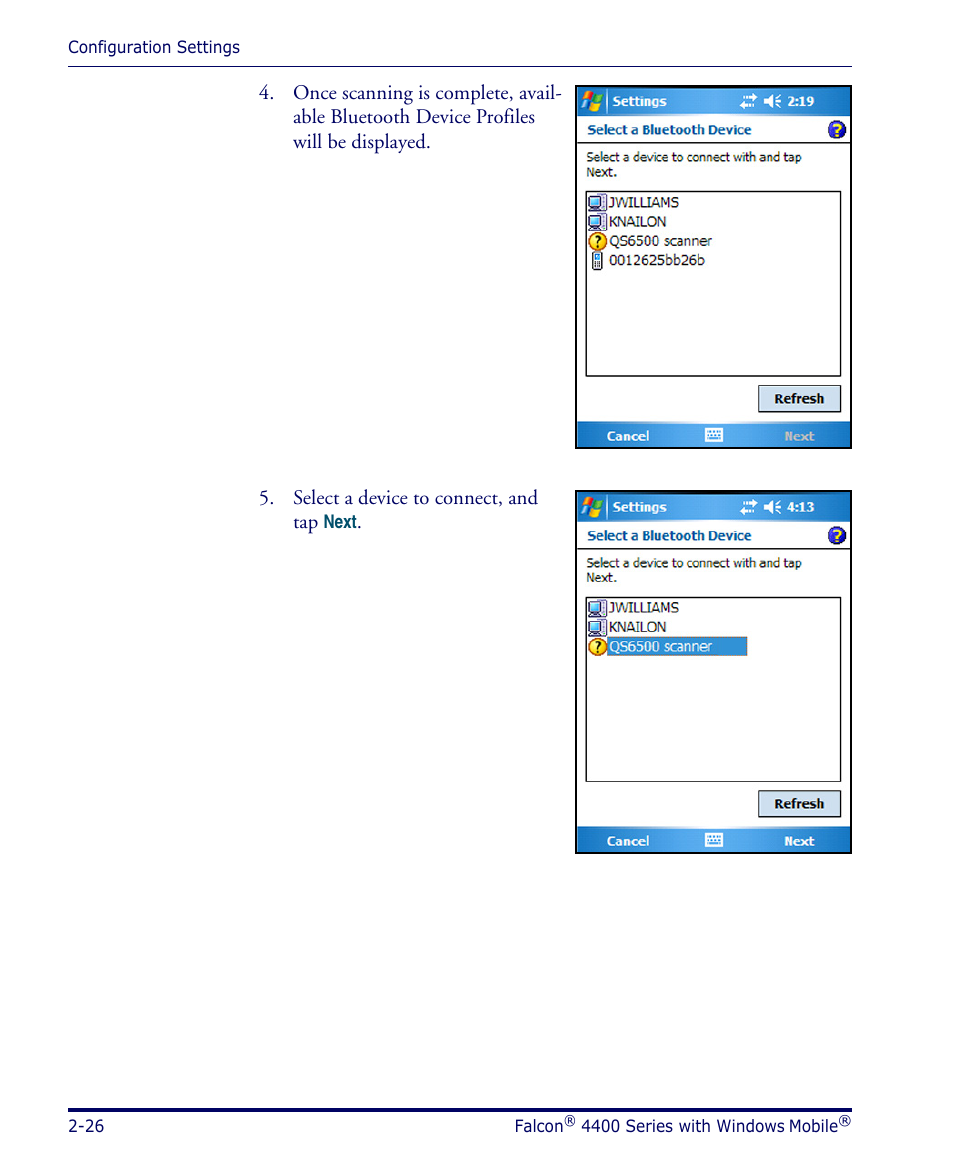 Datalogic Scanning FALCON 4400 SERIES User Manual | Page 40 / 212