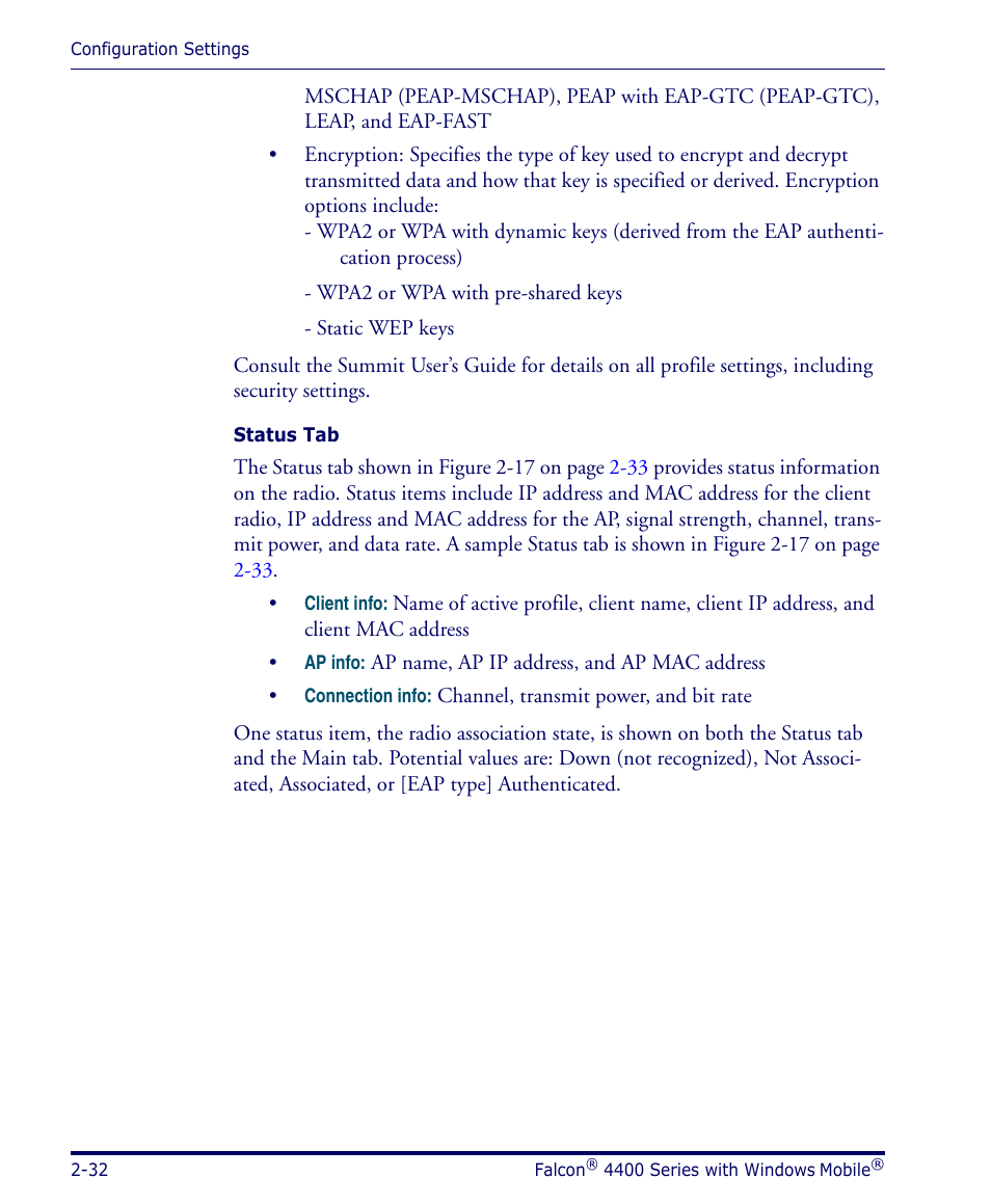 Datalogic Scanning FALCON 4400 SERIES User Manual | Page 46 / 212