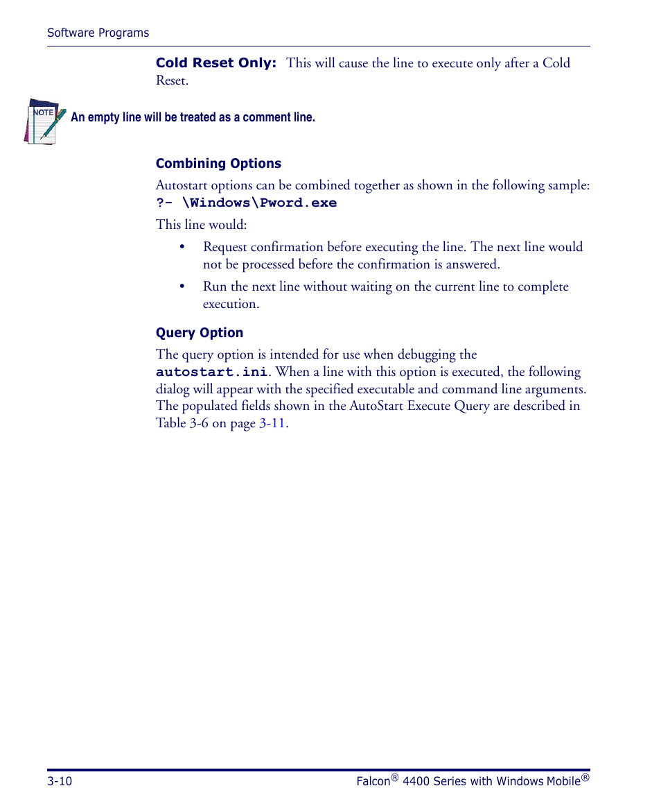 Datalogic Scanning FALCON 4400 SERIES User Manual | Page 58 / 212