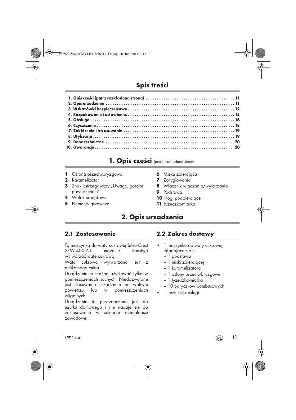 Silvercrest SZW 400 A1 User Manual | Page 13 / 70