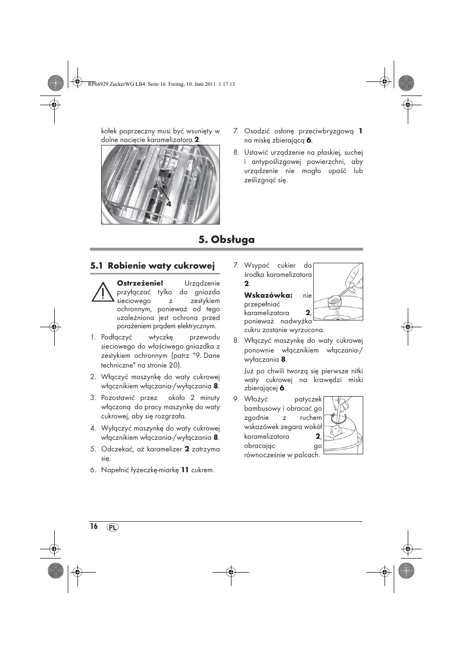 Obsługa | Silvercrest SZW 400 A1 User Manual | Page 18 / 70