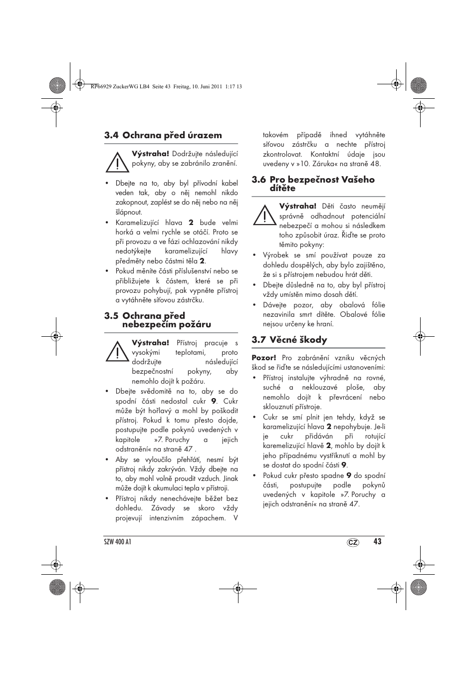 Silvercrest SZW 400 A1 User Manual | Page 45 / 70