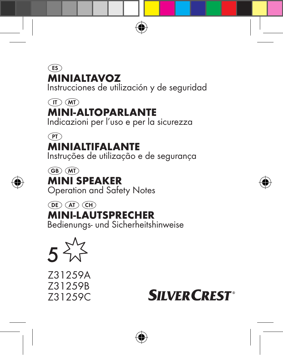 Silvercrest Z31259A Z31259B Z31259C User Manual | 96 pages