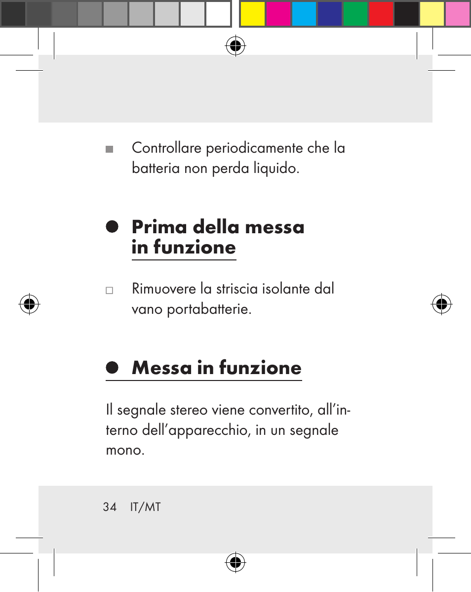 Prima della messa in funzione, Messa in funzione | Silvercrest Z31259A Z31259B Z31259C User Manual | Page 34 / 96