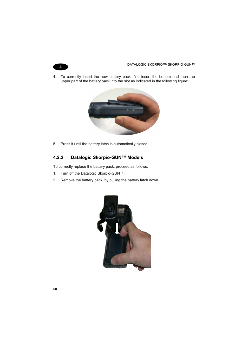 Datalogic skorpio-gun™ models | Datalogic Scanning Skorpio-GUN User Manual | Page 80 / 99