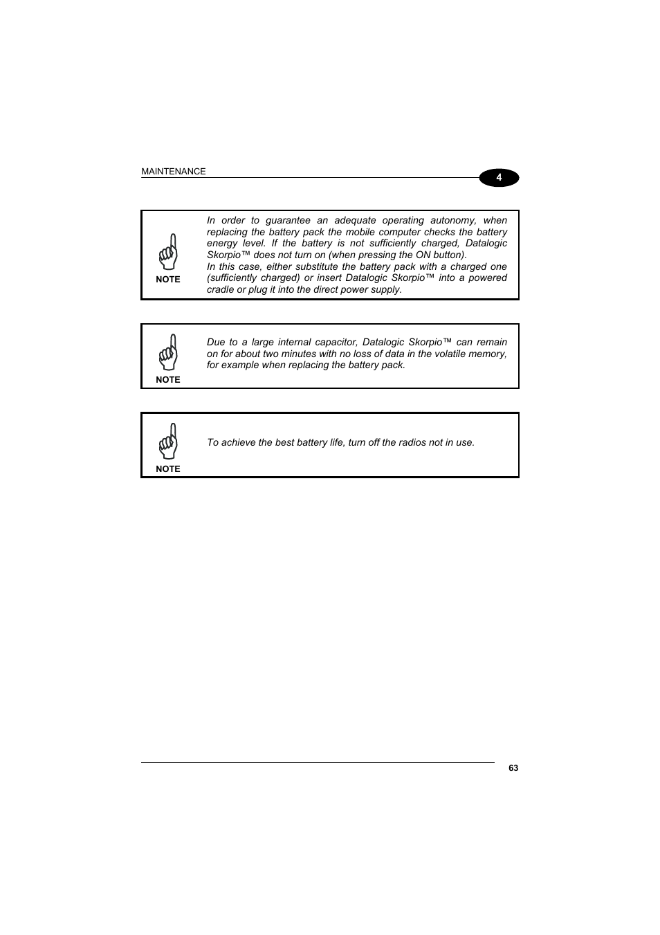 Datalogic Scanning Skorpio-GUN User Manual | Page 83 / 99