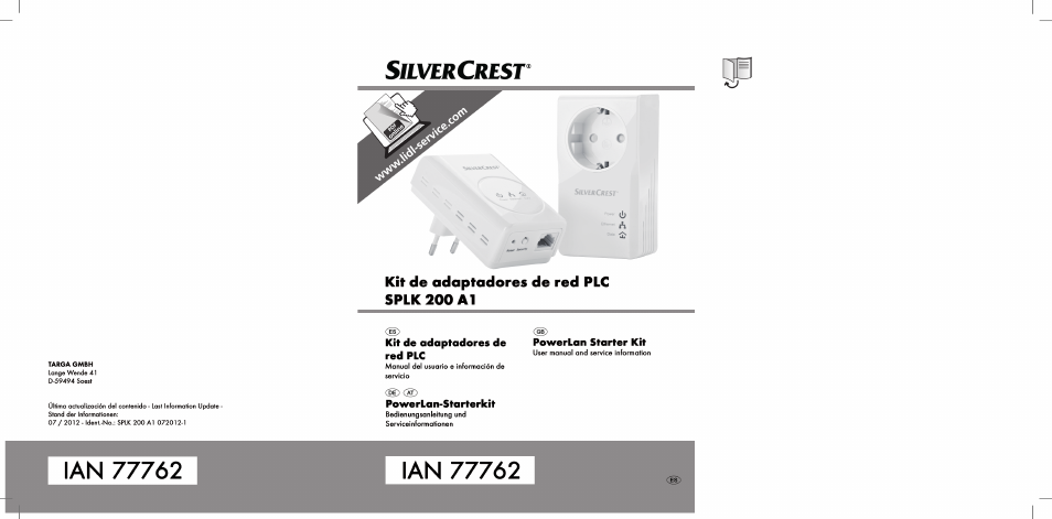 Silvercrest SPLK 200 A1 User Manual | 74 pages